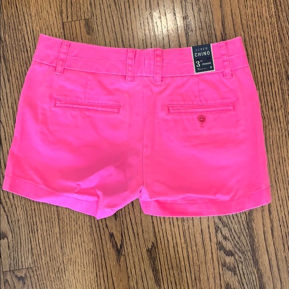 J. Crew Pants - Brand New, J.Crew Chino Shorts, Hot Pink, Size 0 J. Crew Pants - Brand New, J.Crew Chino Shorts, Hot Pink, Size 0